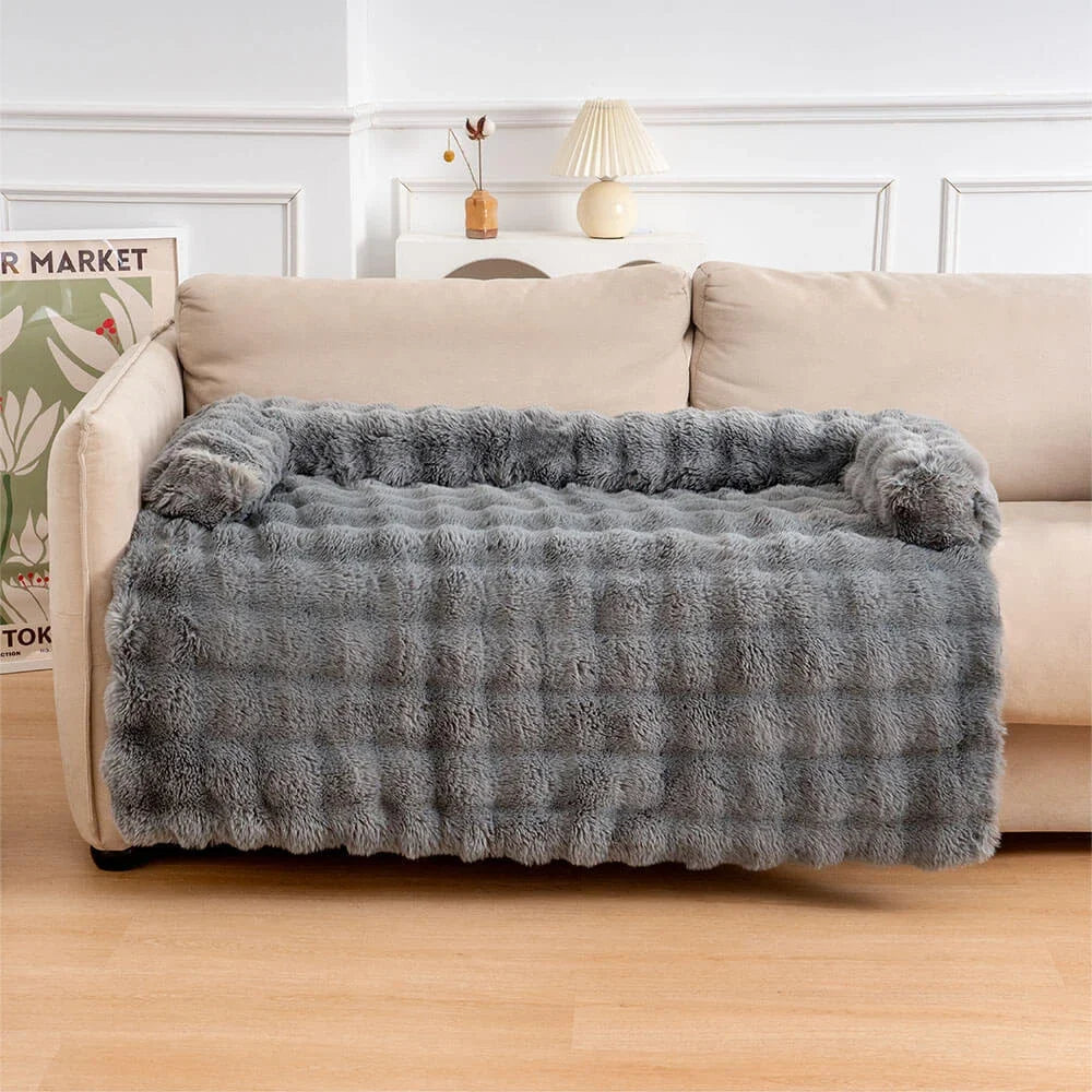 2-in-1 Bankbeschermer en Hondenkussen - Luxe Plush